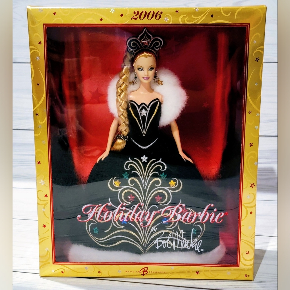 2006 Barbie Holiday Doll in Black and White Gown, Unopened, Sealed Box